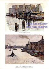 An der Spree Berlin Deutsch XL Germany Kunstdruck von Erich Miller Hauenfels -