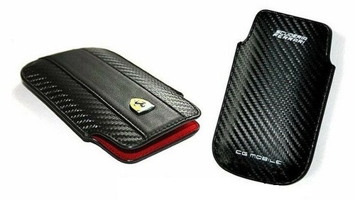Ferrari leder tasche carbon - leder,
