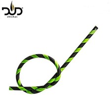DUD Shisha Silikon Schlauch Schwarz-Grün Länge 120cm Hookah Nargile Wasserpfeife