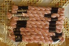 Perlgarn 6 x 5 g Stärke 3 Anchor, 4 x 5 g Stärke 5 MEZ, in hell rosa