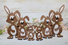 Deko Osterhase aus Holz in