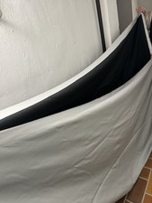 Verdunklungsgardine XL Mit Kräuselband Hochwertiger Stoff Grau 200 x 250 cm