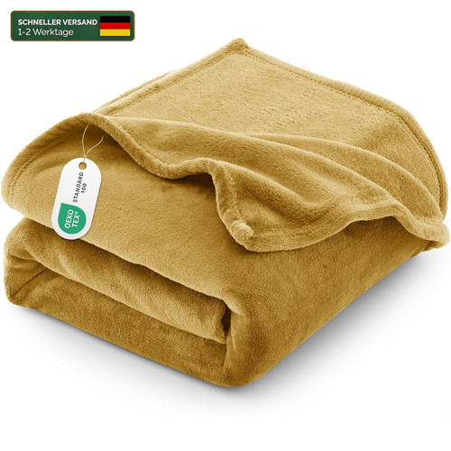 Kuscheldecke 150x200 gelb - 150x200, cm