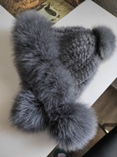 Damen Echte gestrickte Nerz