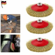 3x Kegelbürste Gewellt, M14 Drahtbürste Scheibenbürste, Für Flex Winkelschleifer