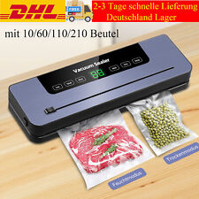 Vakuumiergerät Lebensmittel Folienschweißgerät Vacuum Sealer mit Vakuumbeuteln