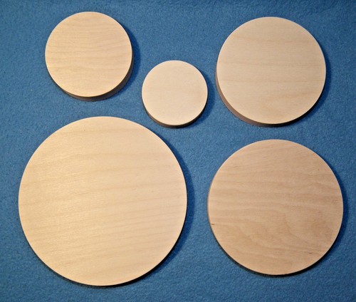 Runde holzscheibe birke - runde,