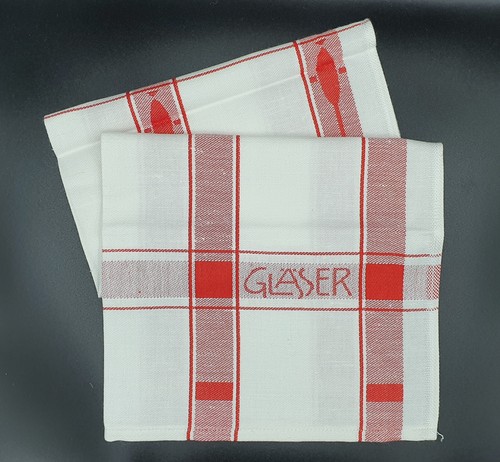 Geschirrtuch gläser rot - geschirrtuch,