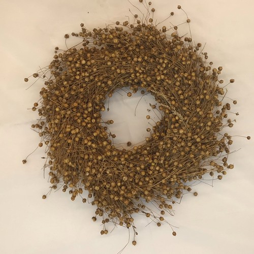 Natur türkranz flachs kranz - natur, flachs,