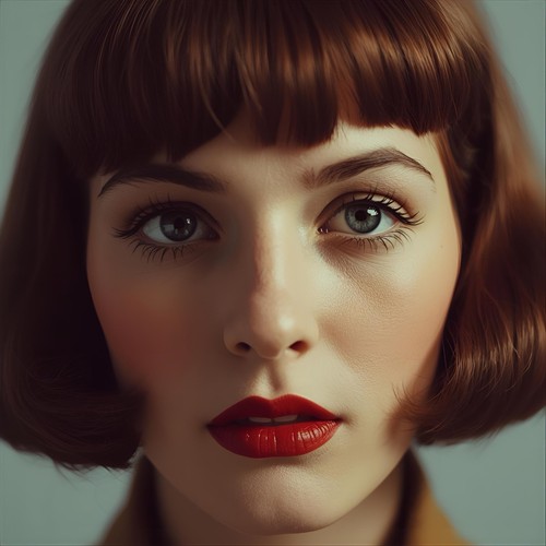 Dame frau model - model, retro