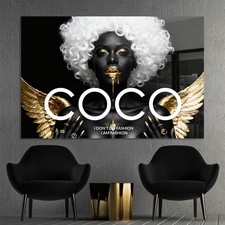 ✅ WANDBILD LUXUS COCO FRAU
