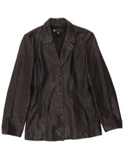 Vintage Damen 3 Knöpfe Leder