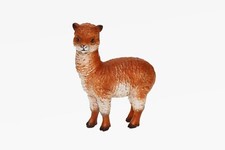 Poly Alpaka braun Höhe 7,5 cm Polyresin Tier Miniatur Figur