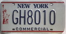 New York USA Nummernschild Kennzeichen Fahrzeug Schild mit Freiheitsstatue Motiv