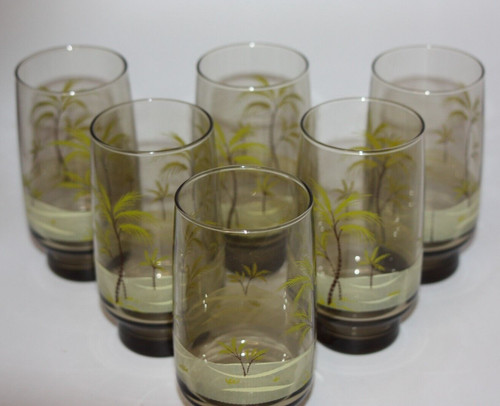 Rauchglas gläser 60ger - rauchglas,