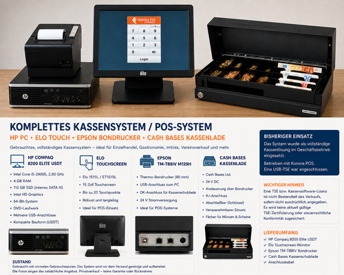 Komplettes kassensystem pos - kassensystem,