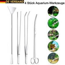 4x Edelstahl Aquarium