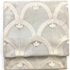 4986# Japanischer Vintage Fukuro Obi Gürtel Kimono Stoff Seide Traditionell S...