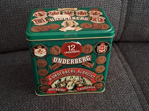 Blechdose von underberg - blechdose,