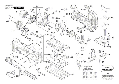 Bosch ersatzteile für gst - ersatzteile,
