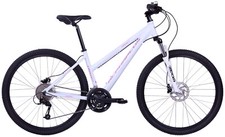 ALPHA PLUS 27,5 Zoll Mountainbike Alu Damen 27 Gang weiß TRAIL PRO