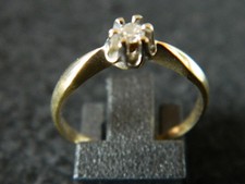 Nachlass-selten sehr schöner echt 585er Gold Fingerring-mit Stein-ca. 3 Gramm