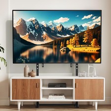 UNHO TV Ständer Standfuß für 65 75 85 100 Zoll Sony Samsung Siemens Schwarz/Weiß