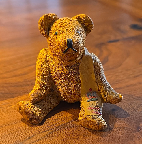 Teddybär miniaturfigur bär - teddybär,