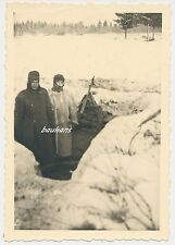 Foto Russland-Feldzug-Bunker-MG-Stellung -Soldaten  2.WK  (G767)