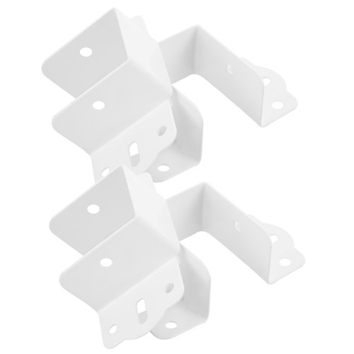 Robust white iron bed rail - bed,