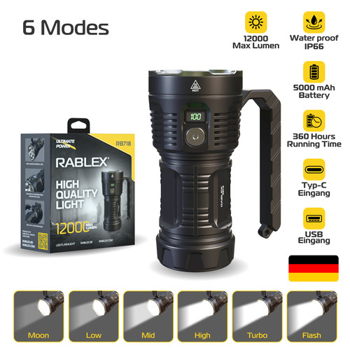 12000 lumen led taschenlampe - 12000,