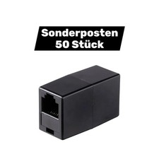 Renkforce Telefon Adapter Verbinder RJ12-Buchse 6p6c Schwarz 50 STÜCK