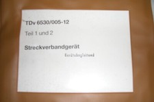 Bundeswehr Bw Tdv Anleitung Beschreibung  Streckverband 6530/005-12