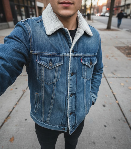 Levi sherpa jeansjacke - sherpa,