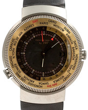 IWC Porsche Design 3821 Worldtimer Titan Wecker Sammleruhr mit Papieren