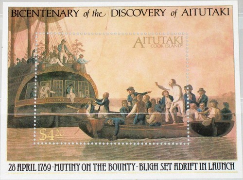Aitutaki 1989 block s - block, 434