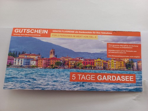 Reisegutschein tage - reisegutschein,
