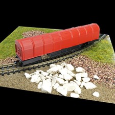 Spur N Haubenwaggon lang rot