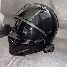 Scorpion Covert X Exo schwarz Glanz Gr. L inkl. Sena SMH5 + HD Lautsprecher + Z.