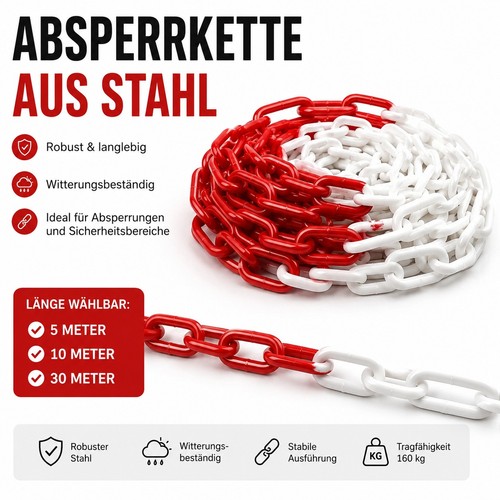 Marwotec absperrkette 5mm aus - absperrkette,