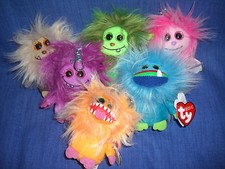 W-F-L TY  Frizzy Schlüsselanhänger Auswahl von Frizzys glubschi Augen Aliens