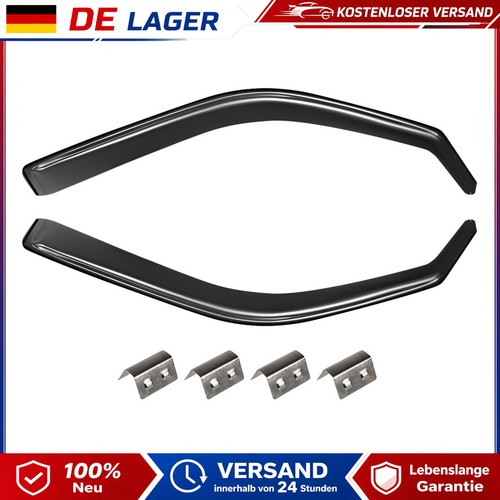 Windabweiser set schwarz - windabweiser, smoke