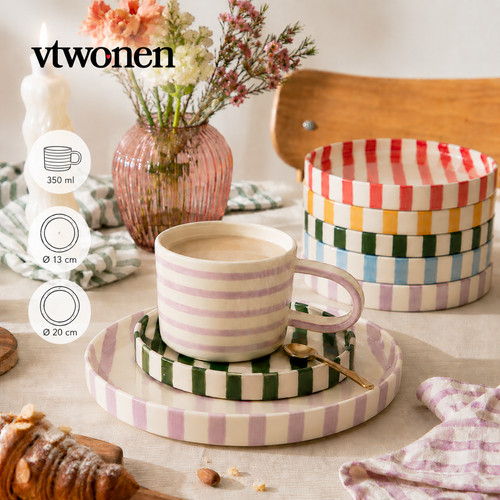 Vtwonen steinzeug tasse teller - tasse,