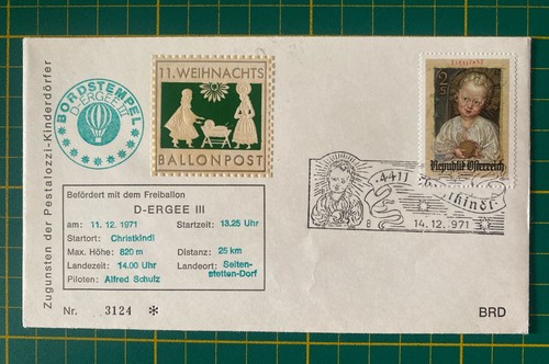 Ballonpost christkindl 1971 - ballonpost,