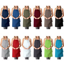 Kochschürze 100% Baumwolle Schürze Latzschürze Vorbinder Kellner Grillschürze