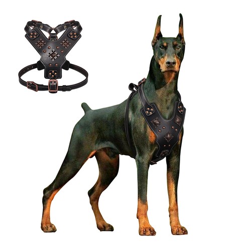 Leder hundegeschirr vintage - leder,