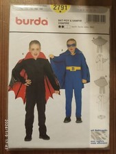 burda Jungen Kostüm Schnittmuster 2791 Karneval Größe 116-164 (Bat-Boy Vampire)