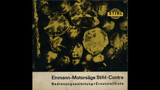 Stihl Contra Motorsäge Bedienungsanleitung  Einstellungshinweise auf CD
