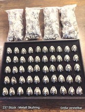 Skull Ringe - 237 Stück - Restposten Metall Ring Totenkopf Konvolut Schmuck