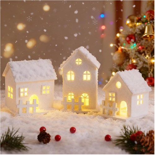 Weihnachtsdorf holzbeleuchtung - weihnachtsdorf,